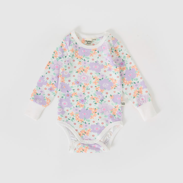 Goldie + Ace Flora Long Sleeve Bodysuit