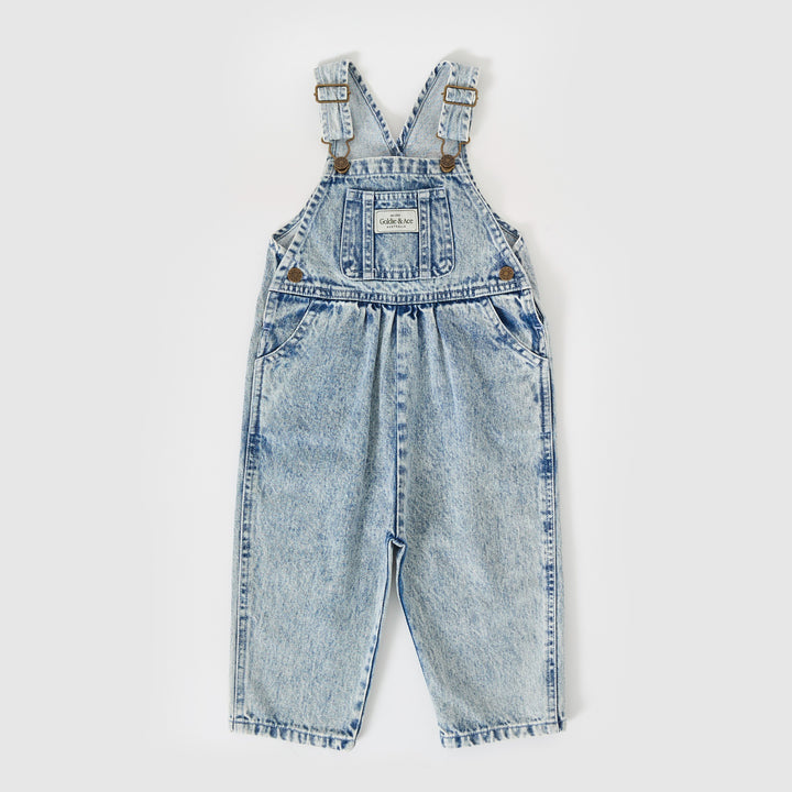 Goldie + Ace Austin Vintage Washed Denim Overalls