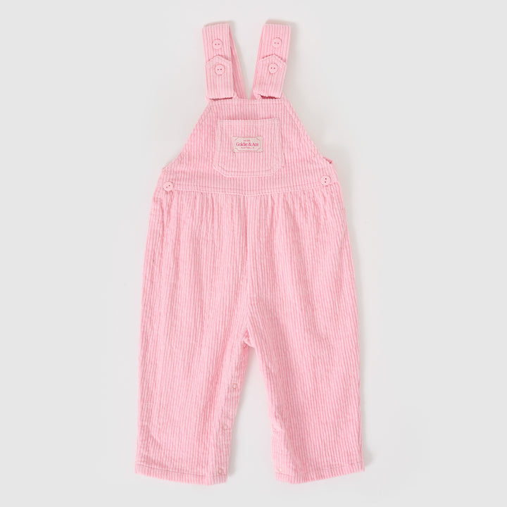 Goldie + Ace Sammy Corduroy Overalls Sweet Pea