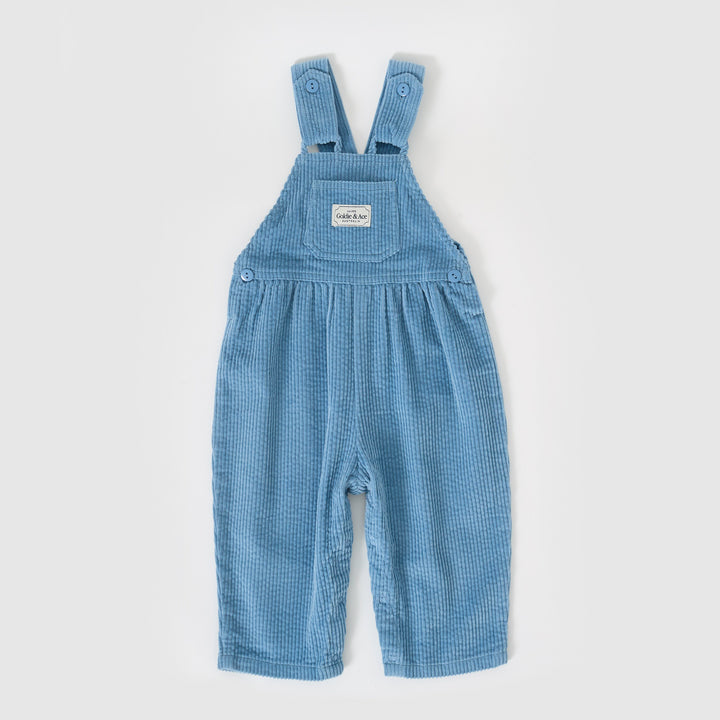 Goldie + Ace Sammy Corduroy Overalls Duck Egg