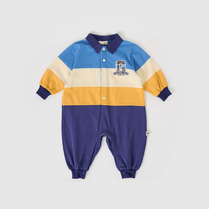 Goldie + Ace Panelled Rugby Romper