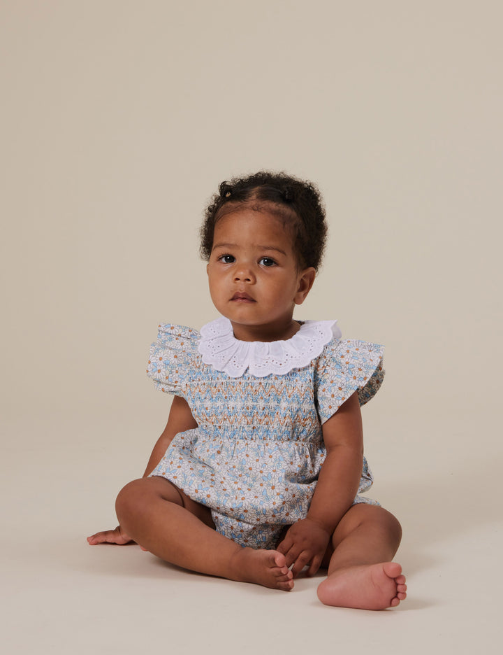 Goldie + Ace Lani Smocked Romper Sunny Floral