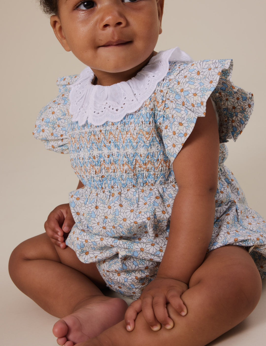 Goldie + Ace Lani Smocked Romper Sunny Floral