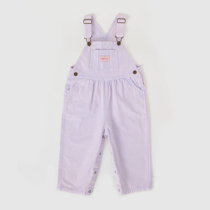 Goldie + Ace Austin Vintage Washed Denim Overalls Mauve