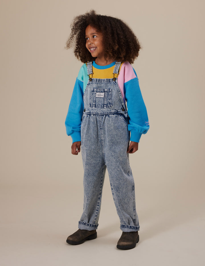 Goldie + Ace Austin Vintage Washed Denim Overalls