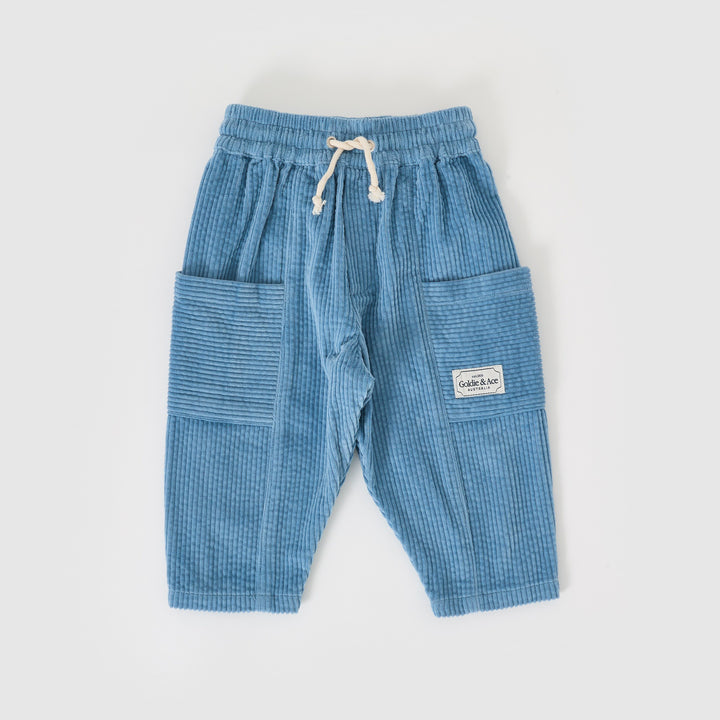 Goldie + Ace Kit Corduroy Pocket Pant Duck Egg