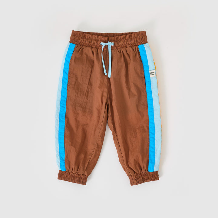 Goldie + Ace Retro Lightweight Sporty Pants Brown