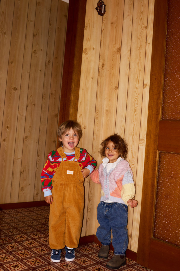 Goldie + Ace Sammy Corduroy Overalls Golden