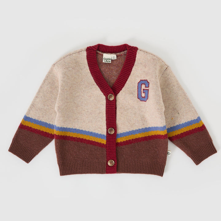 Goldie + Ace Varsity Knit Cardigan