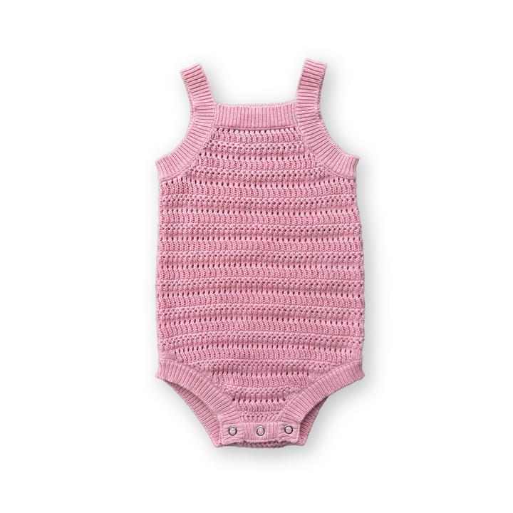 Grown Knitted Organic Singletsuit - Blossom