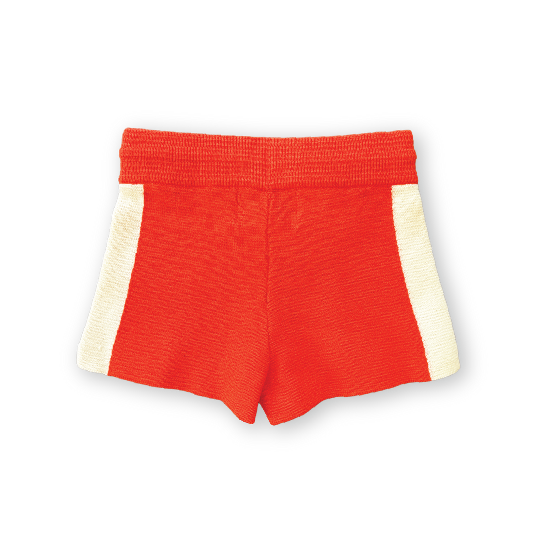 Grown Milano Knitted Shorts - Rosso