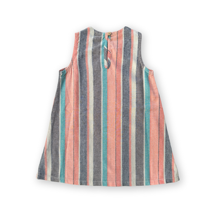 Grown Summer Stripe Shift Cotton Dress