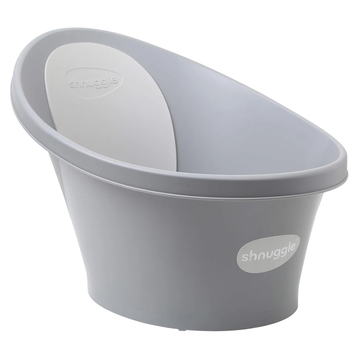 Shnuggle Baby Bath with Plug - Pebble Grey