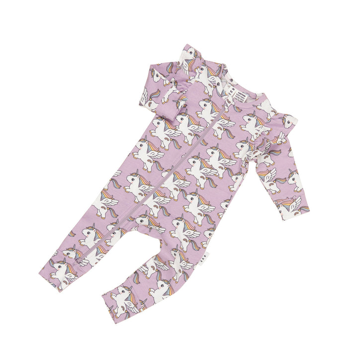 Huxbaby Magical Unicorn Frill Romper - Orchid