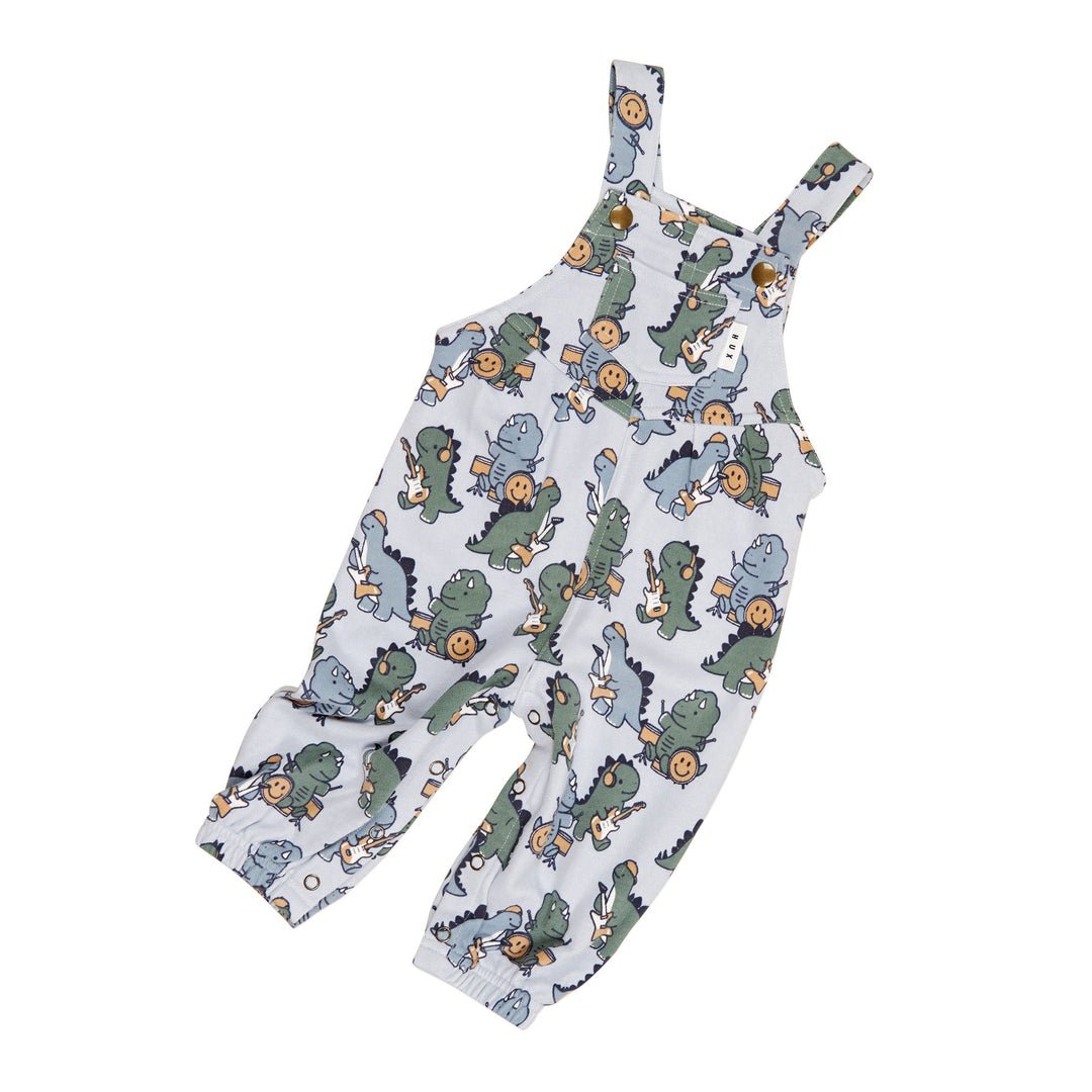 Huxbaby Dino Band Overall - Slate