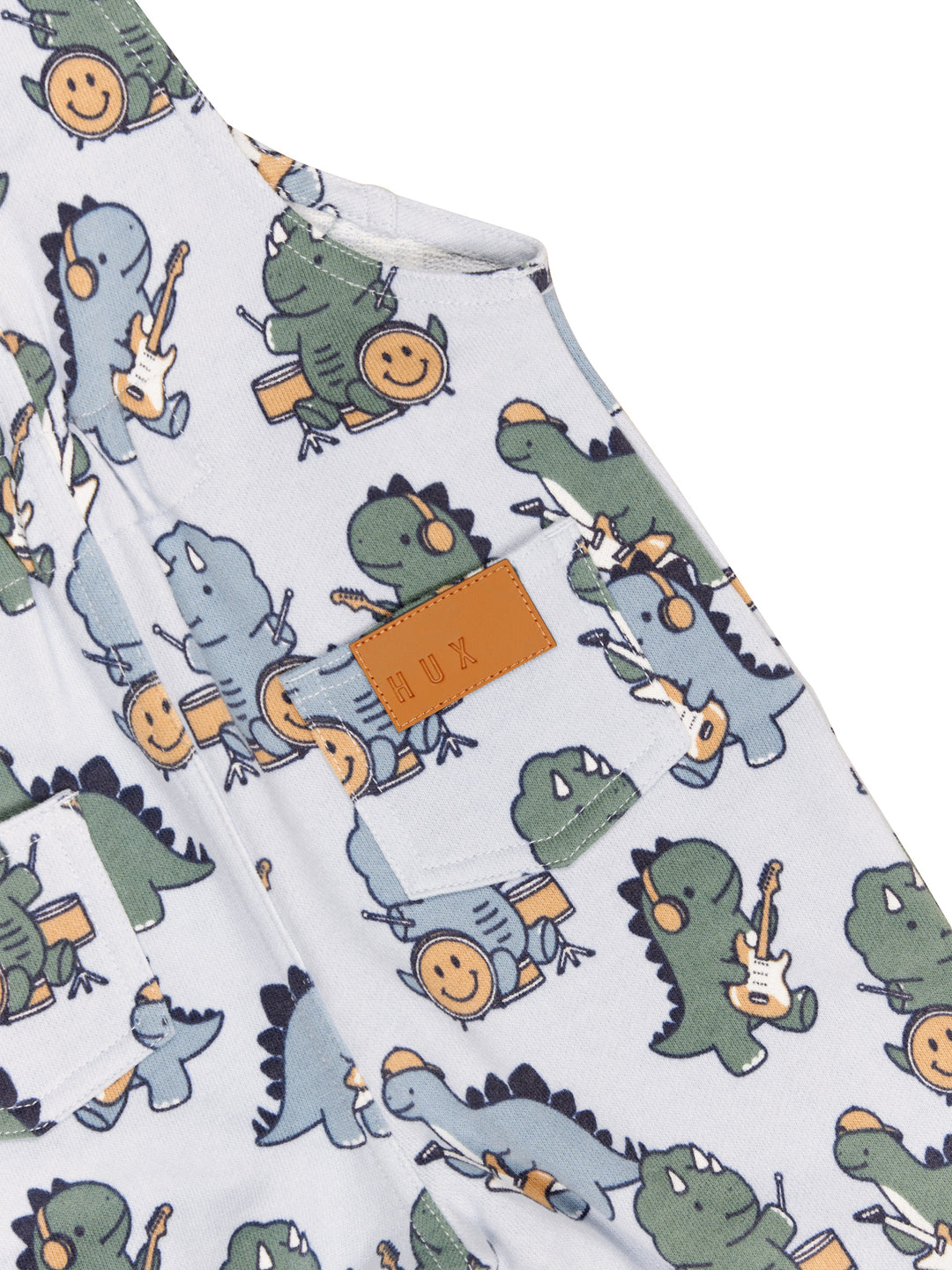 Huxbaby Dino Band Overall - Slate