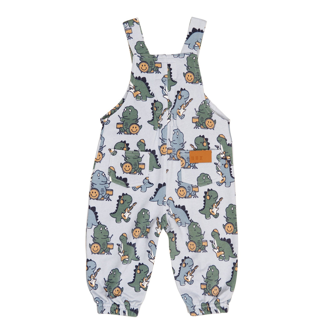 Huxbaby Dino Band Overall - Slate