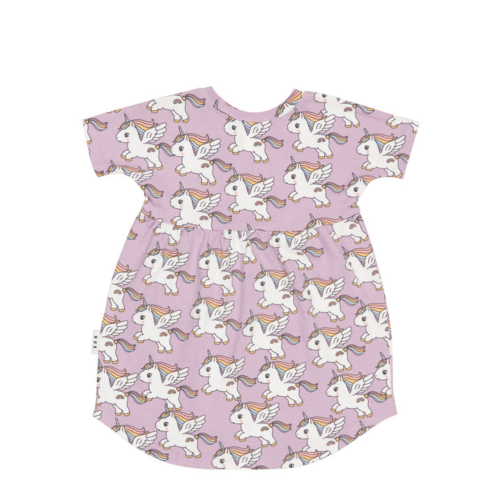 Huxbaby Magical Unicorn Swirl Dress - Orchid