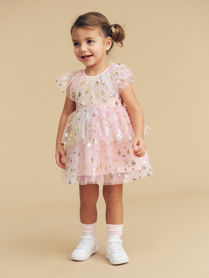 Huxbaby Fairy Bunny Tiered Party Dress