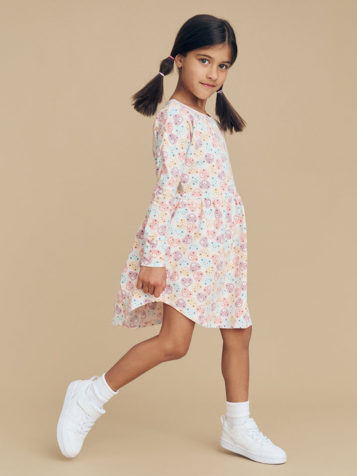 Huxbaby Heart Bear Swirl Dress