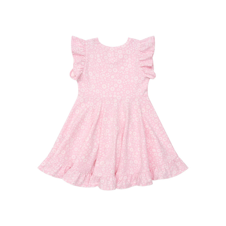 Huxbaby Daisy Seashell Frill Swing Dress - Lilac Mist