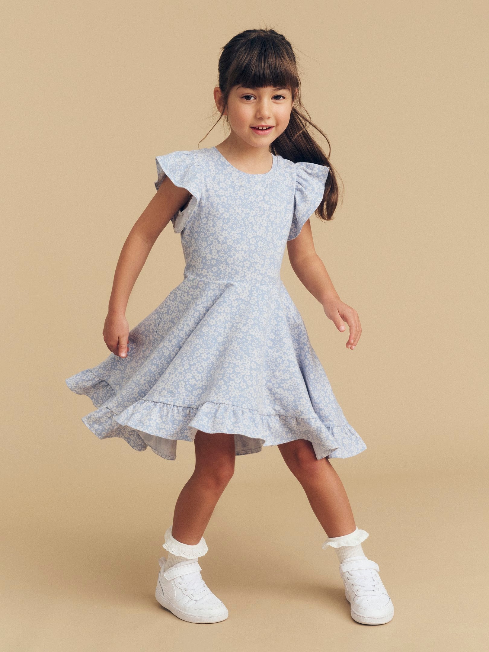 Frill swing dress hotsell