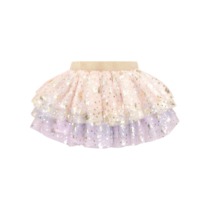 Huxbaby Reindeer Friends Tulle Skirt - Rainbow