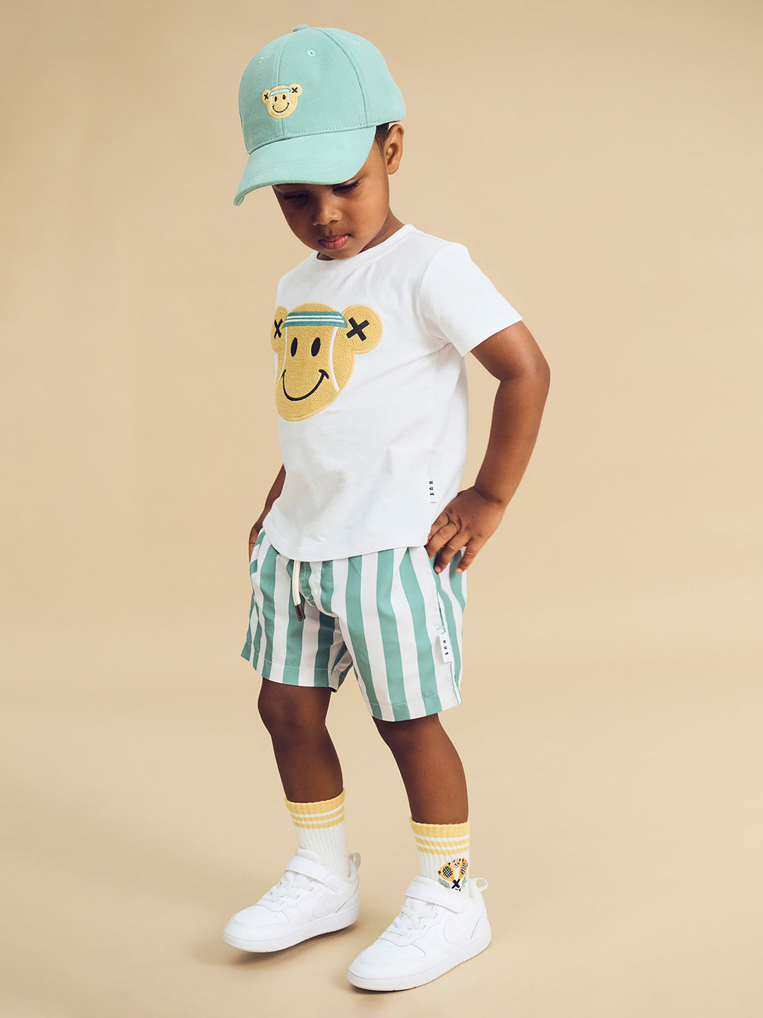 Huxbaby Tennis Bear T-Shirt - White