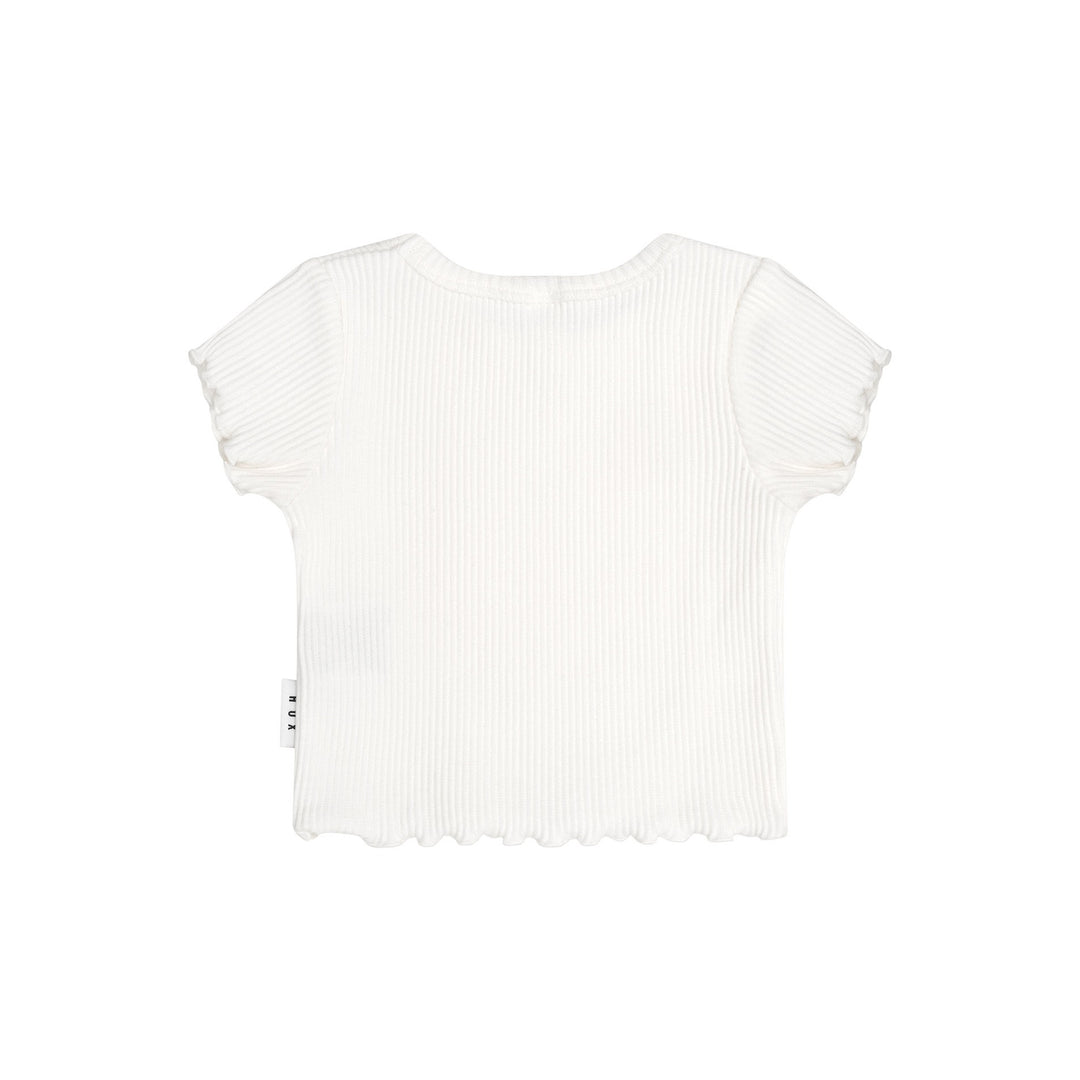 Huxbaby Rib Tee - Almond Milk