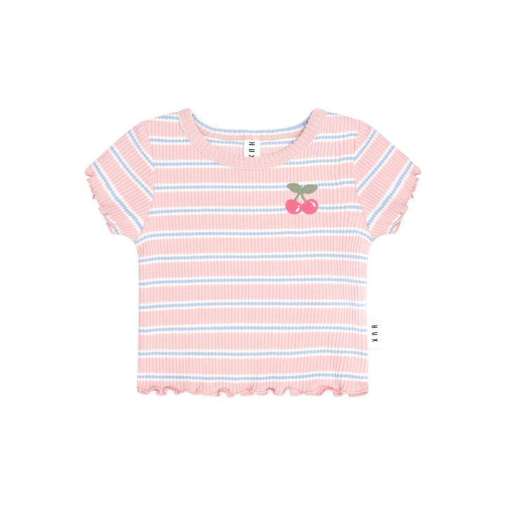 Huxbaby Rib Tee - Candy Stripe