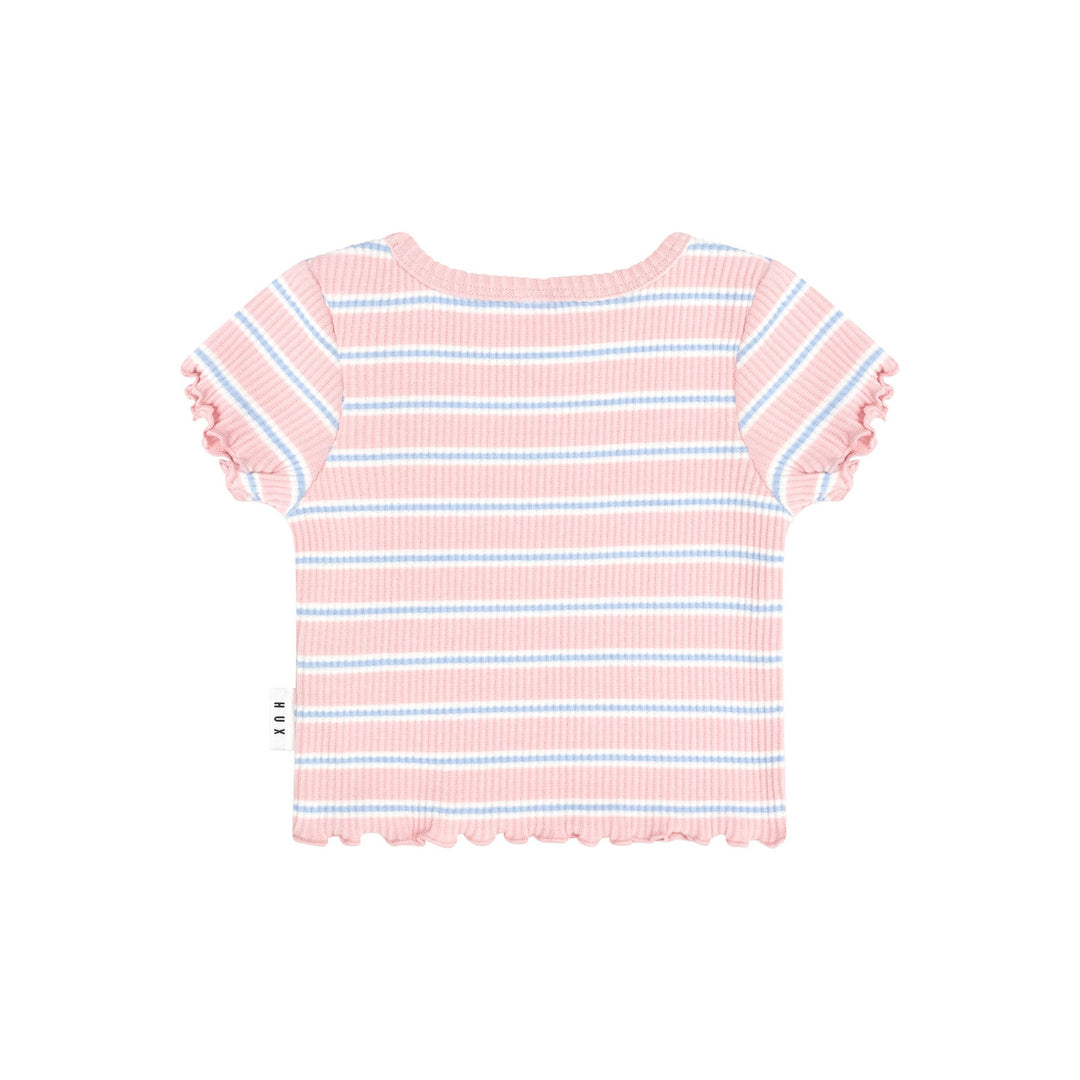 Huxbaby Rib Tee - Candy Stripe