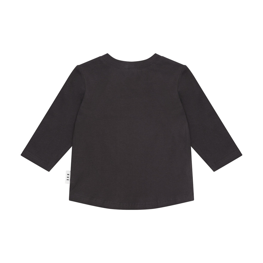 Huxbaby Footy Hux Top - Soft Black