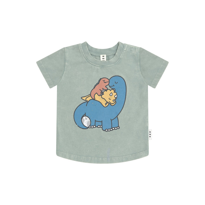 Huxbaby Cuddlesaurus T-Shirt - Washed Jalapeno