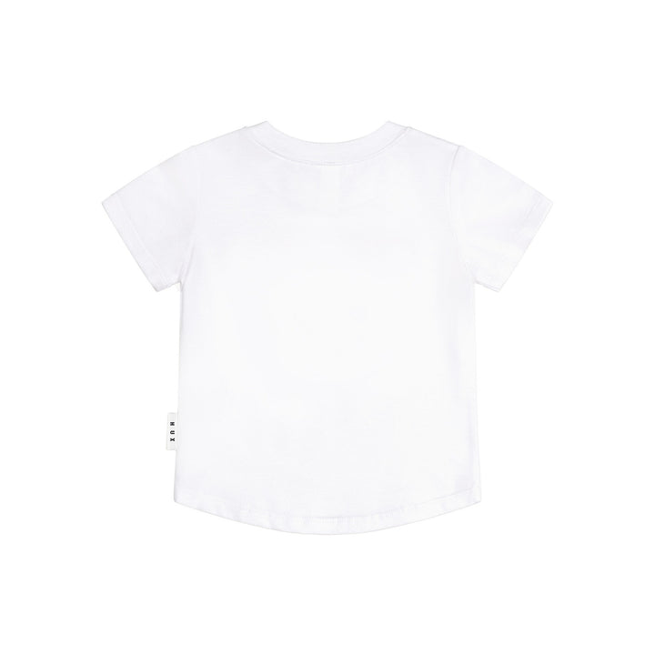 Huxbaby Daisy Furry Bear T-Shirt - White