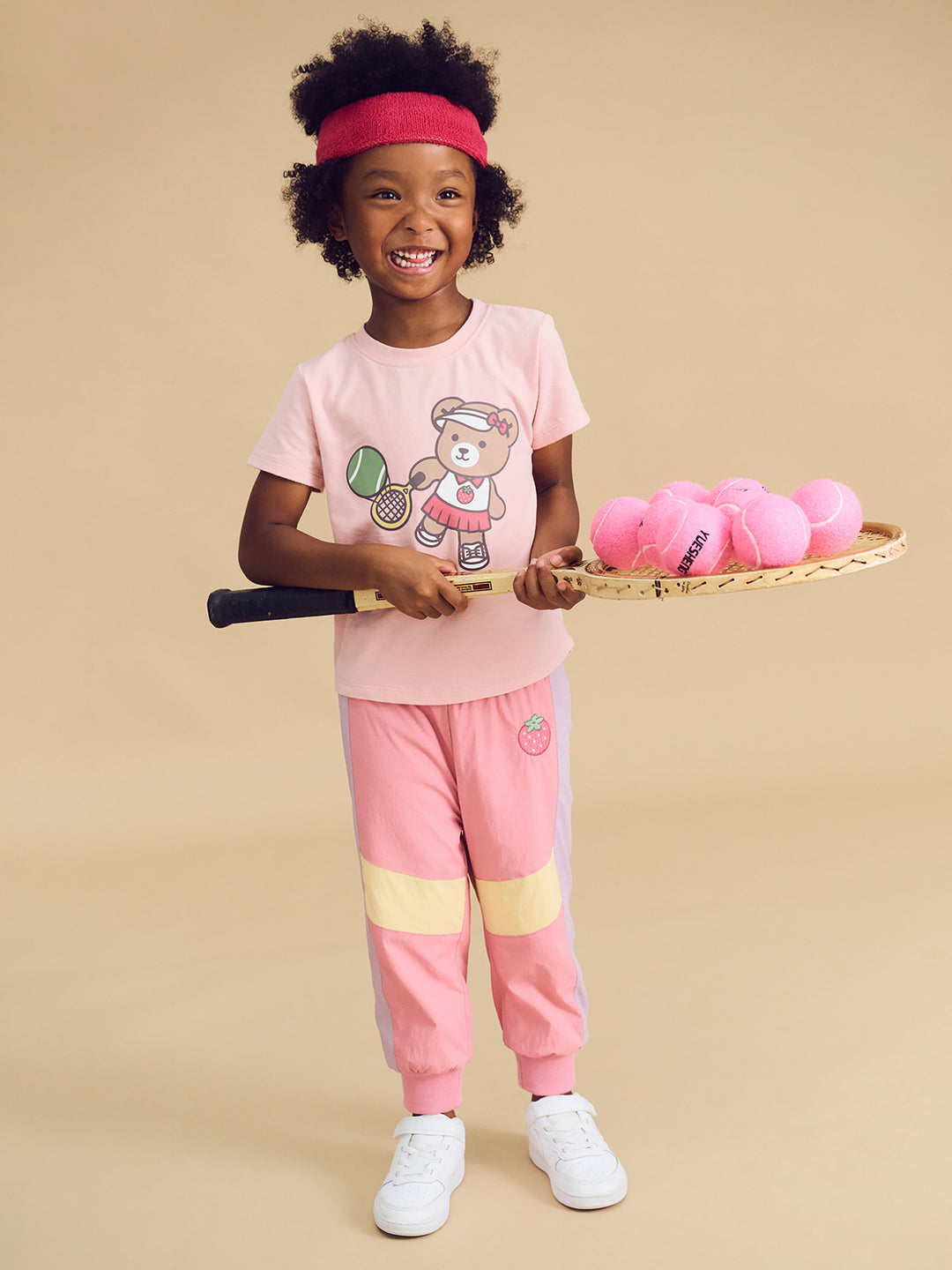 Huxbaby Tennis Girl T-Shirt - Candy