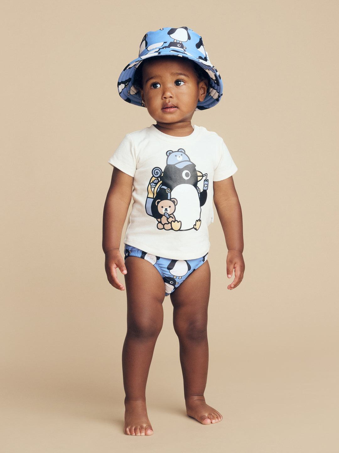 Huxbaby Percy Snack T-Shirt - Almond Milk