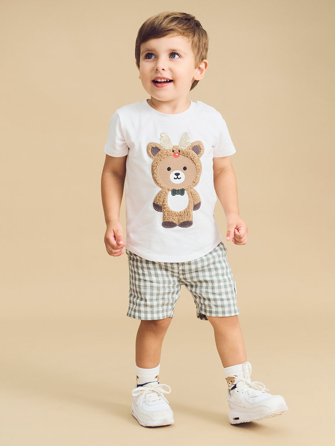 Huxbaby Reindeer Hux T-Shirt - White