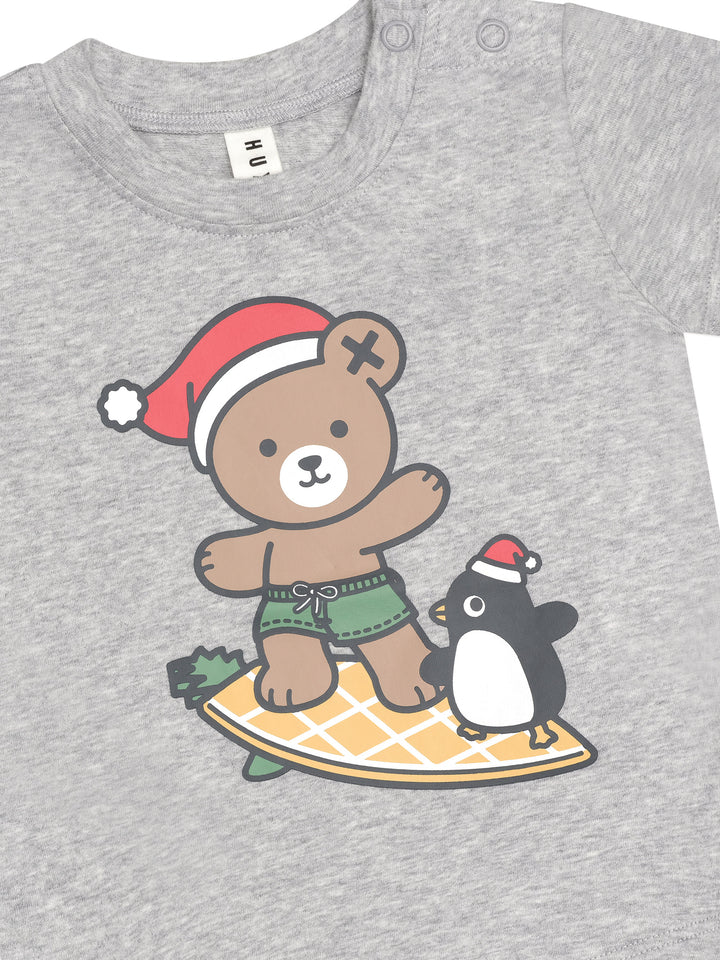 Huxbaby Surfn' Festive Hux T-Shirt  - Grey Marle