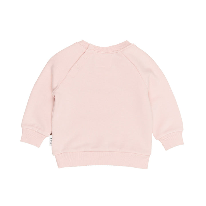 Huxbaby Blossom Fur Bunny Sweatshirt - Pink Pearl