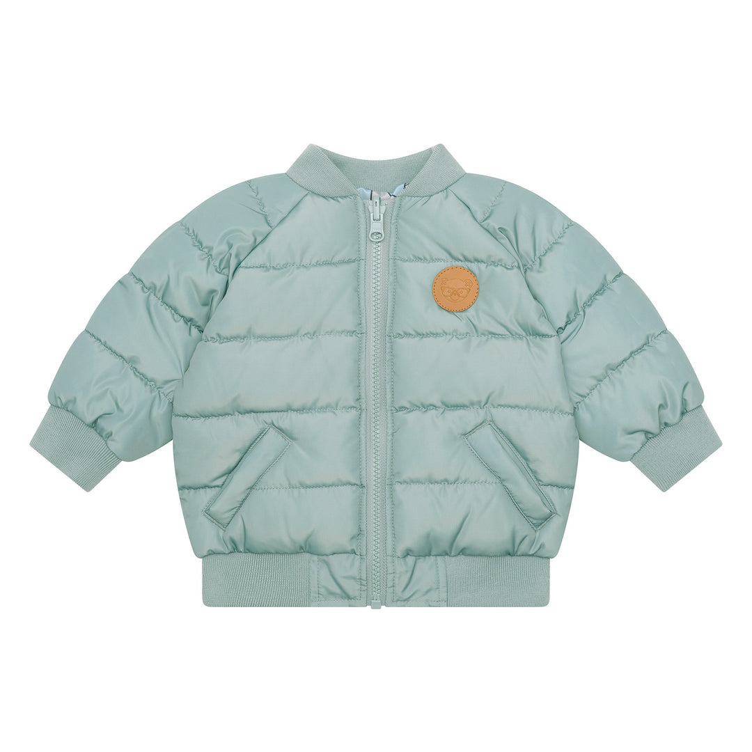 Huxbaby Construction Dinos Reversible Bomber - Mineral Green