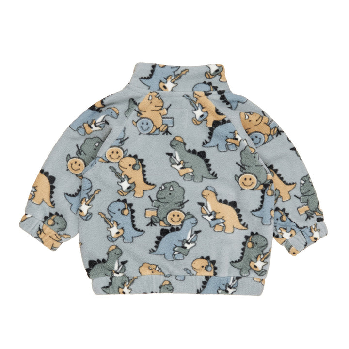 Huxbaby Dino Band Fleece Jacket - Slate