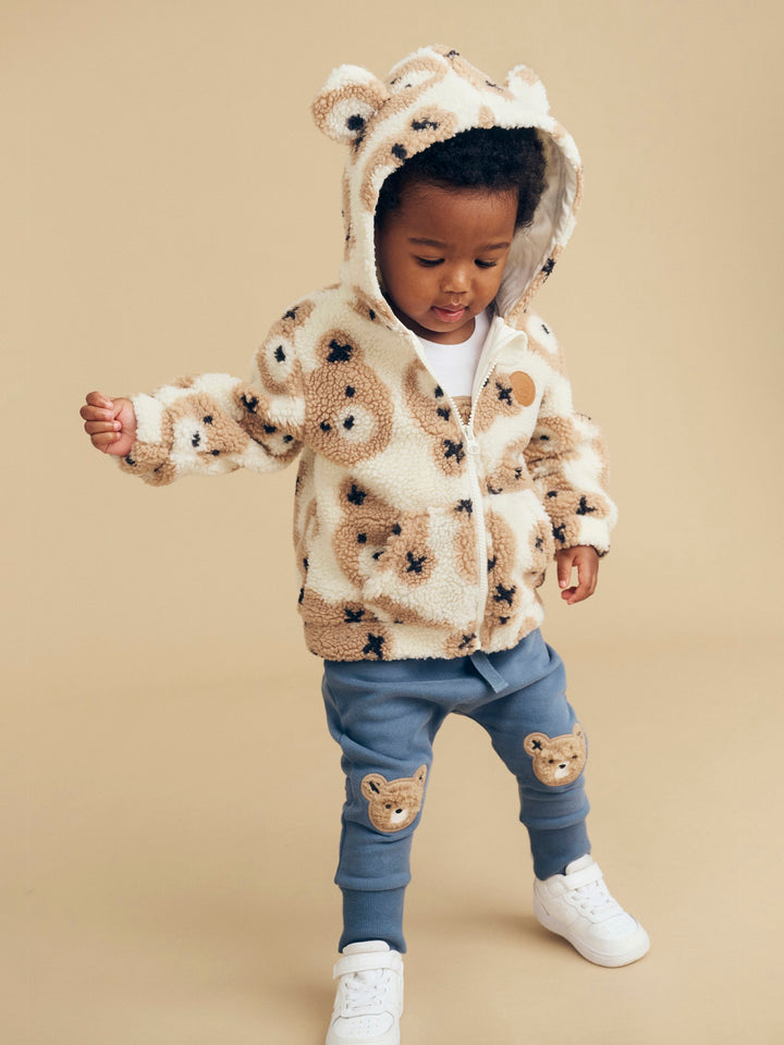 Huxbaby Huxbear Sherpa Hoodie - Natural