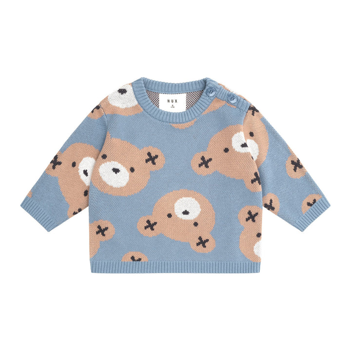 Huxbaby Huxbear Knit Jumper - Cornflower