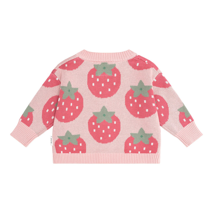 Huxbaby Berry Boxy Cardi - Candy