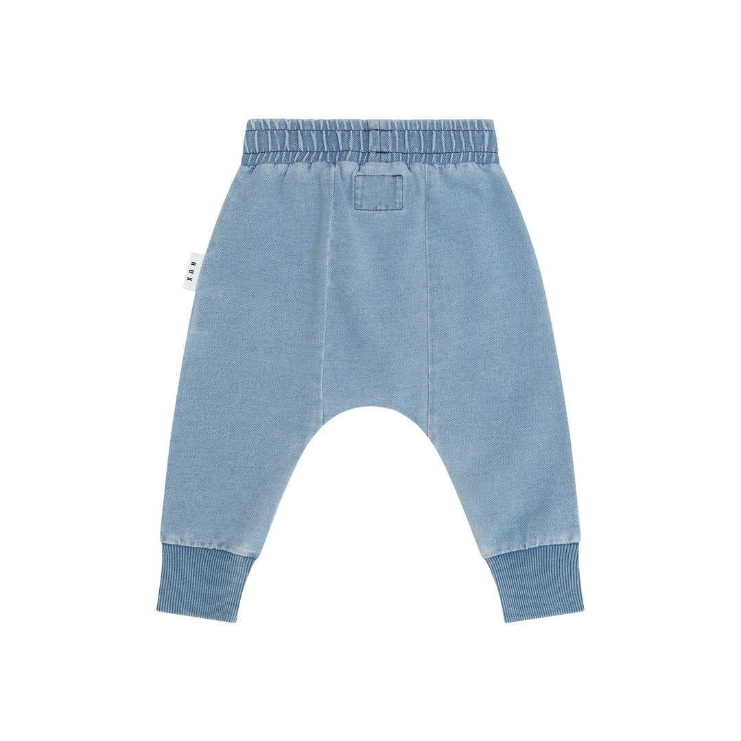 Huxbaby Huxbear Knit Denim Drop Crotch Pant - Denim