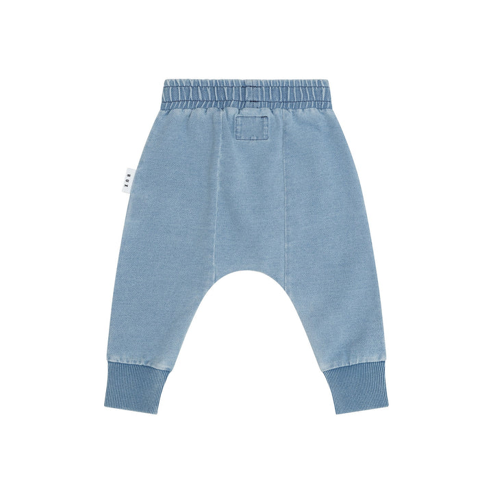 Huxbaby Huxbear Knit Denim Drop Crotch Pant - Denim