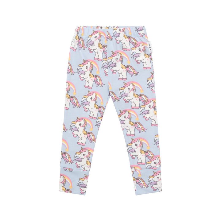 Huxbaby Rainbow Unicorn Legging - Ice Water