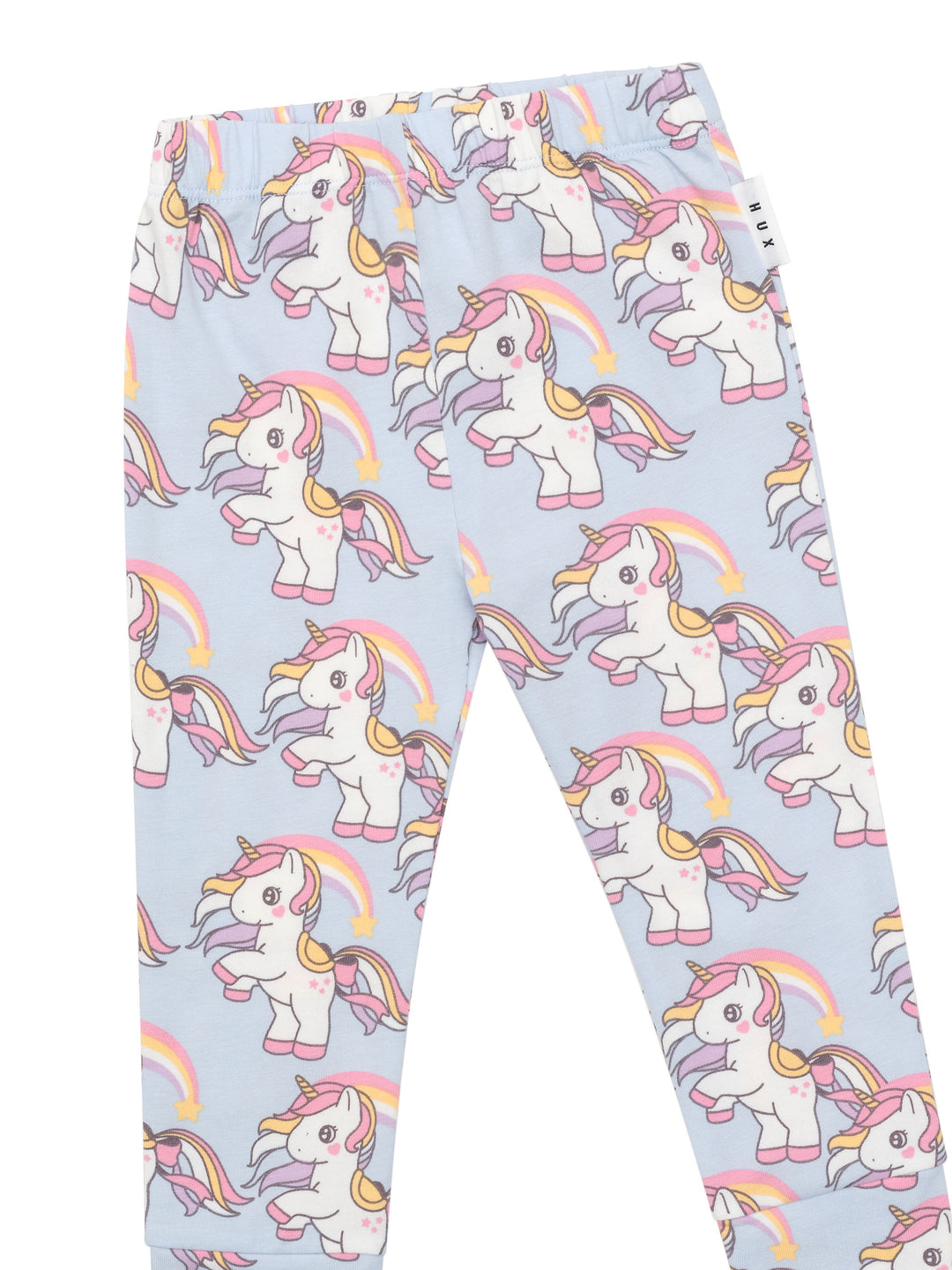 Huxbaby Rainbow Unicorn Legging - Ice Water