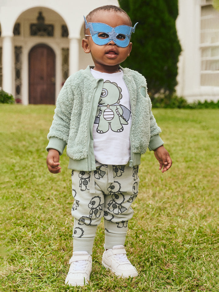 Huxbaby Dino Hero Terry Track Pant