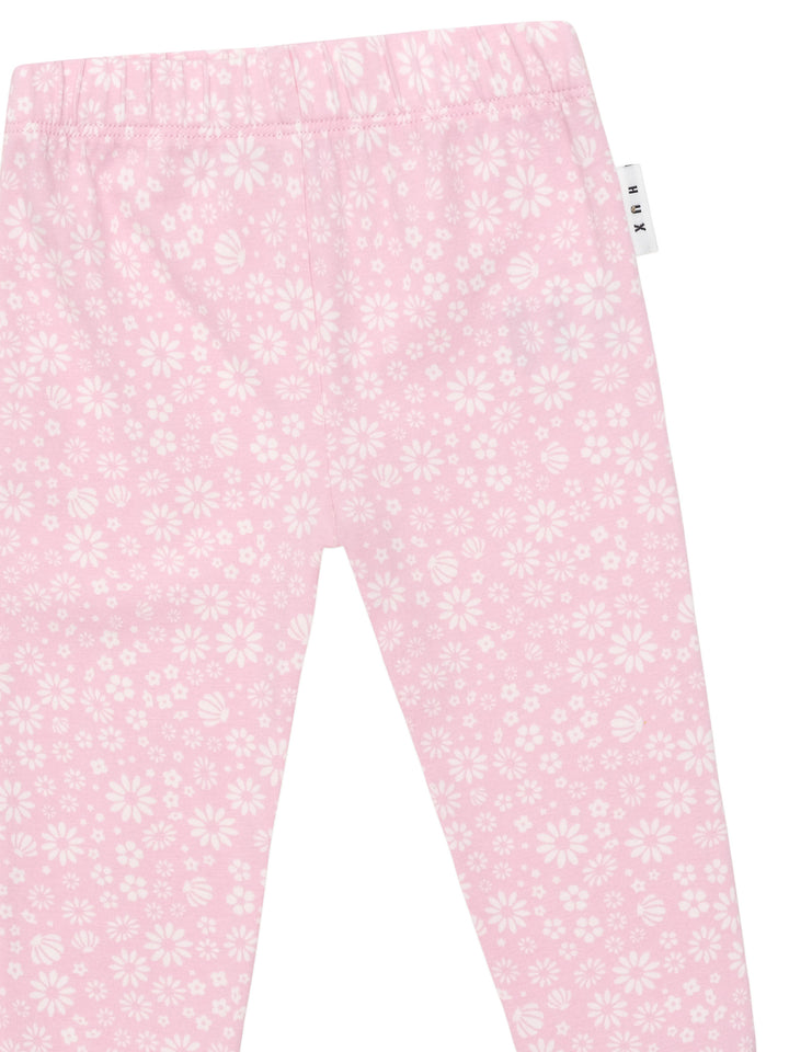 Huxbaby Daisy Seashell Legging - Lilac Mist